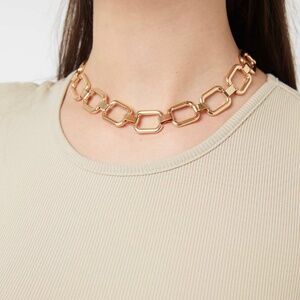 Square Chain Link Necklace